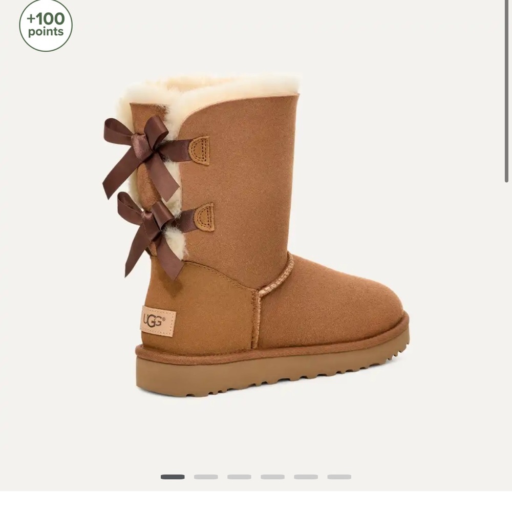 Bailey Bow II Ugg Size 7 Boots Chestnut